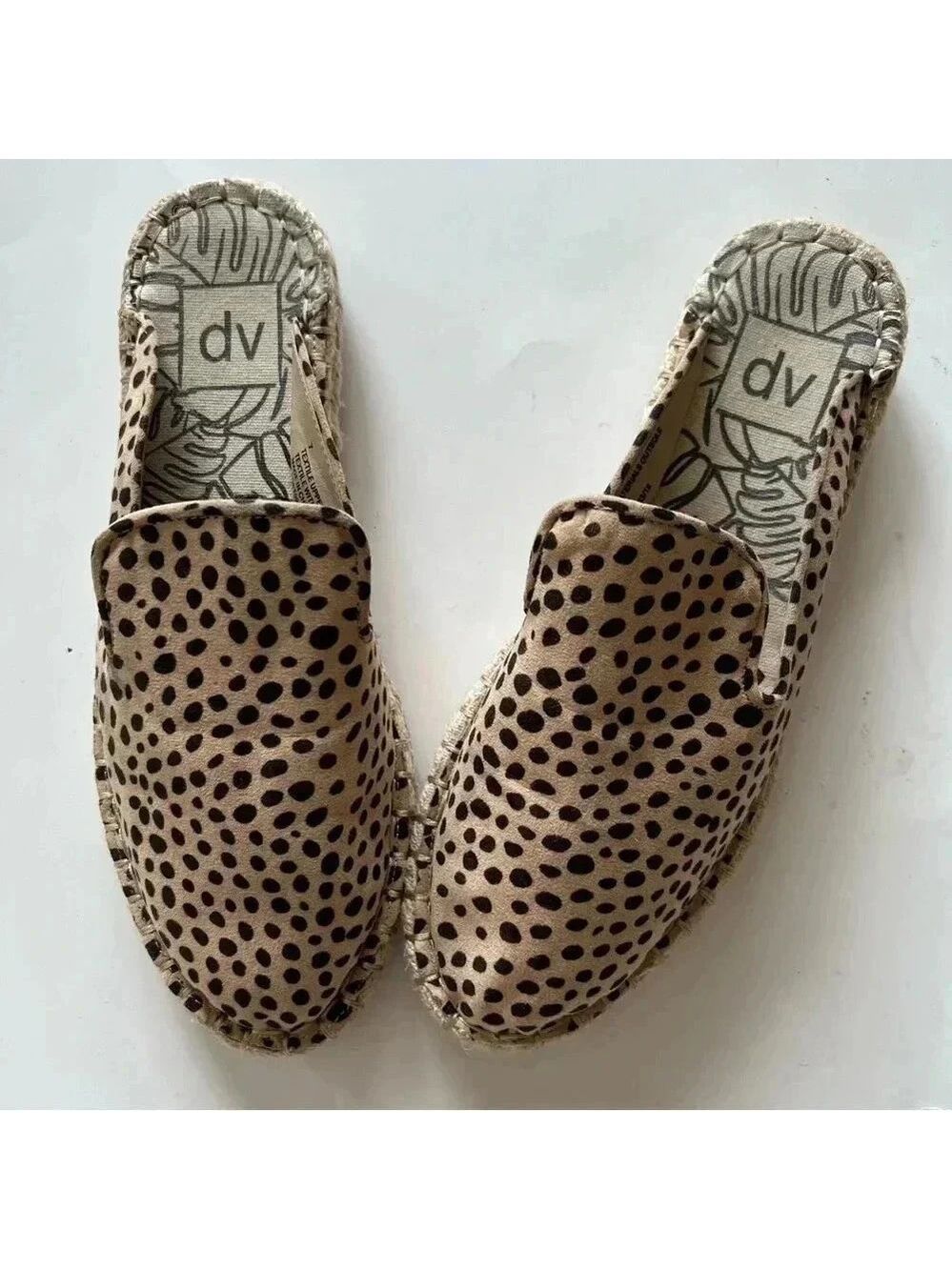 DV Dolce Vita Elaine Leopard Espadrille Slip on Mule size 7 - Picture 10 of 10